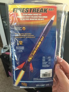 Firestreak SST rocket in package