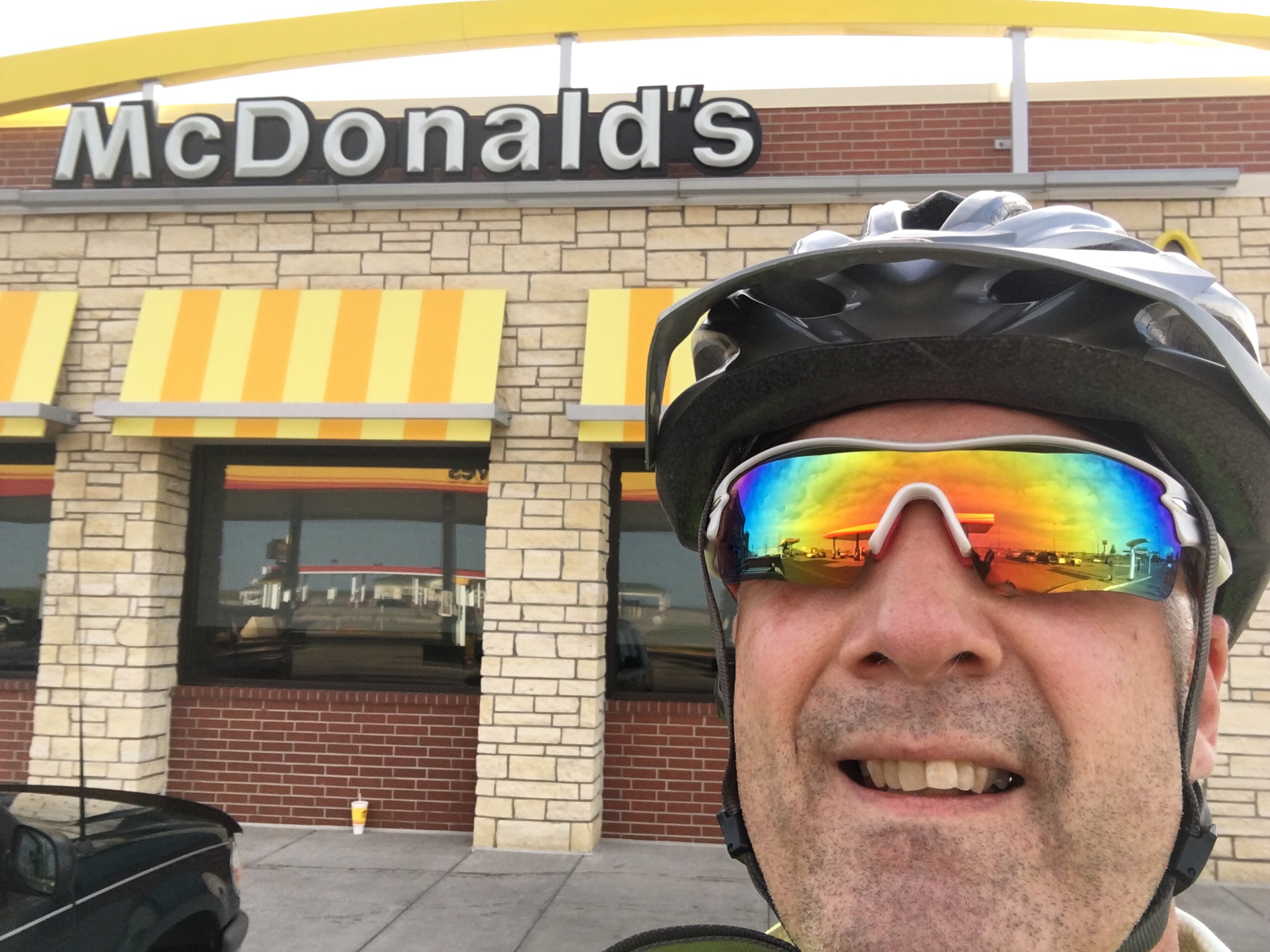Me in front of McDonald's