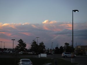 Beautiful sundown clouds