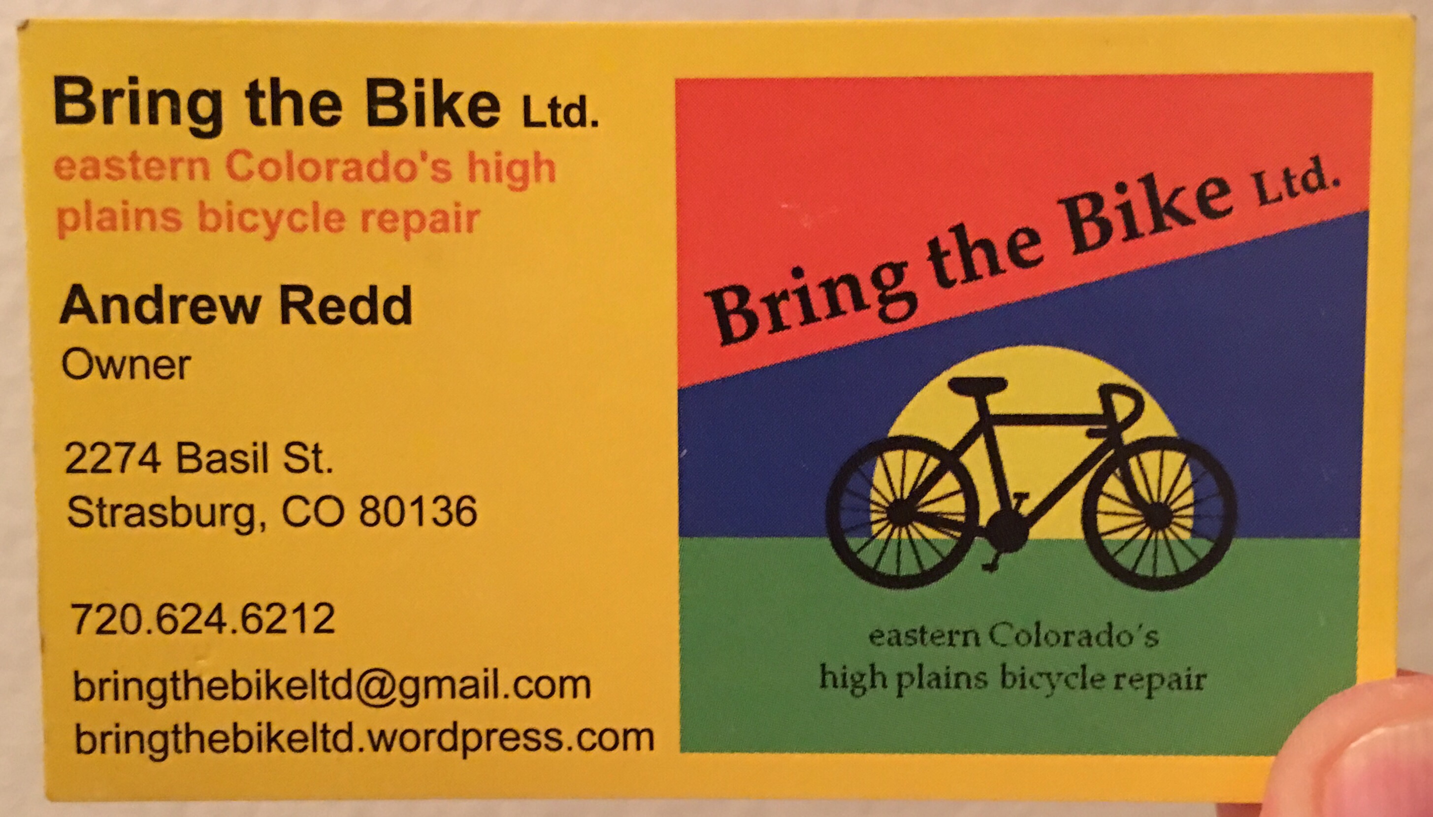 Bring the Bike Ltd. business card